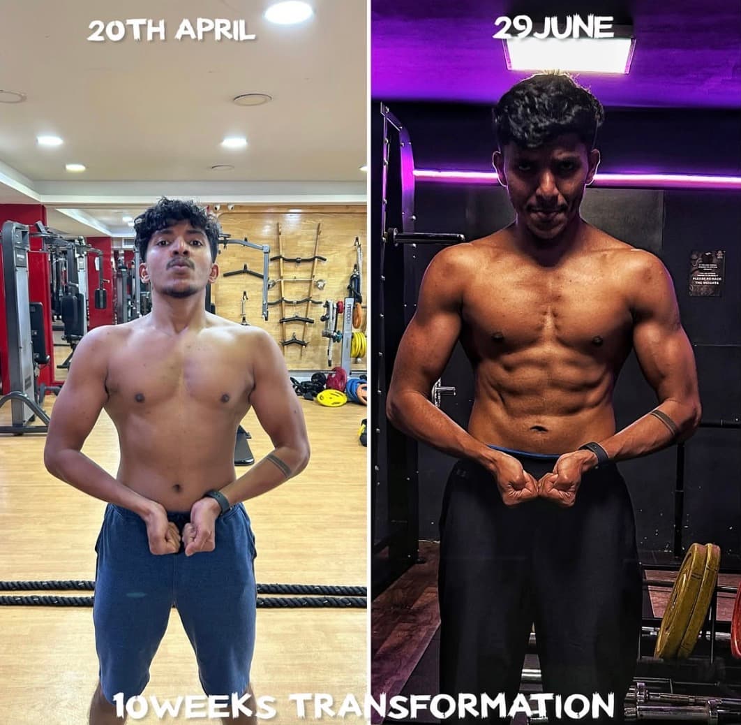 Aswin's fitness transformation journey with Coach Akshay